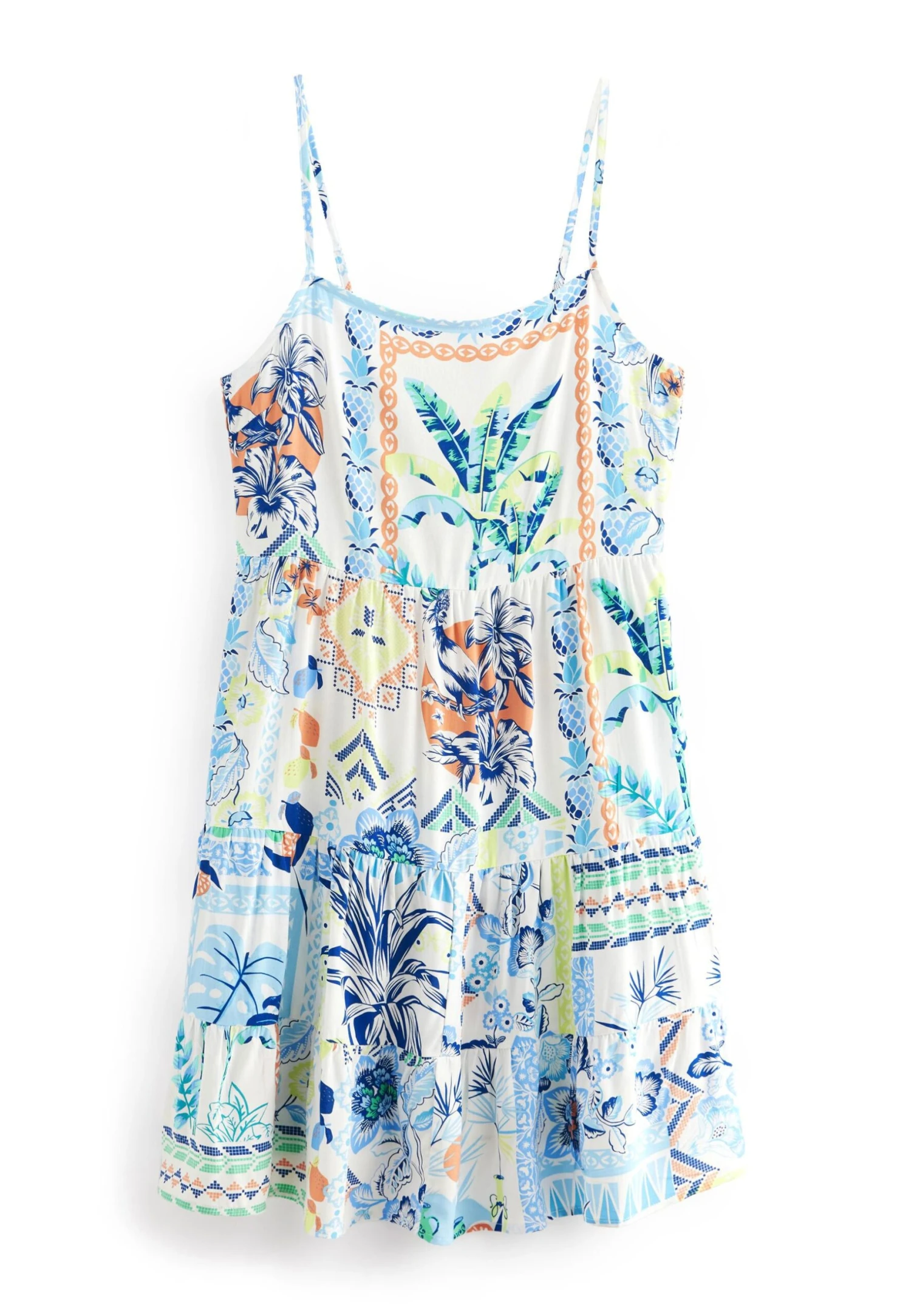 Next Short Tiered Standard - Jurk - Blue Print 6 Next Short Tiered Standard - Jurk - Blue Print - Afbeelding 4