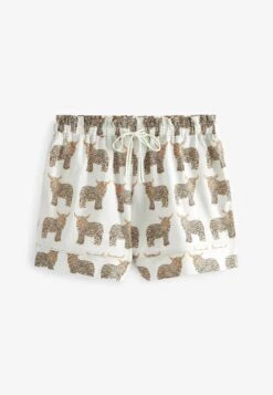 Next Set Short Sleeve Button Through Standard - Pyjama - Grey Hamish Cow -Next d687e86f988f42c7a262deb277c9b33c