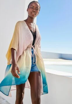 Next Longline Tie Waist Kimono Standard - Strandaccessoire - Ombre