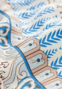 Next Elasticated Pull-On Standard - Shorts - White Blue Woodblock -Next da94e8368118400ca03ed2c949338364