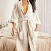 Next Crinkle Robe Standard - Badjas - Natural -Next dbf5746919254693a8396599d1708cec