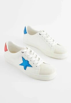 Next Forever Comfort Double Star - Sneakers Laag - White -Next dc3f998195fc43c1baf50ded428b37f1