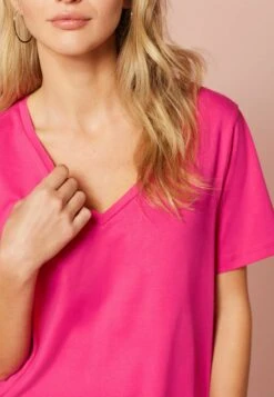 Next Essentials Short Sleeve V-Neck- T-Shirt Basic - Pink -Next dcd5a1a9fa094ea3a617546bc1ba5486