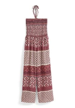 Next Shirred Bandeau Standard - Jumpsuit - Red Burgundy Woodblock 12 Next Shirred Bandeau Standard - Jumpsuit - Red Burgundy Woodblock -Next dd3a462f5890408ea00e76aa80e289ef