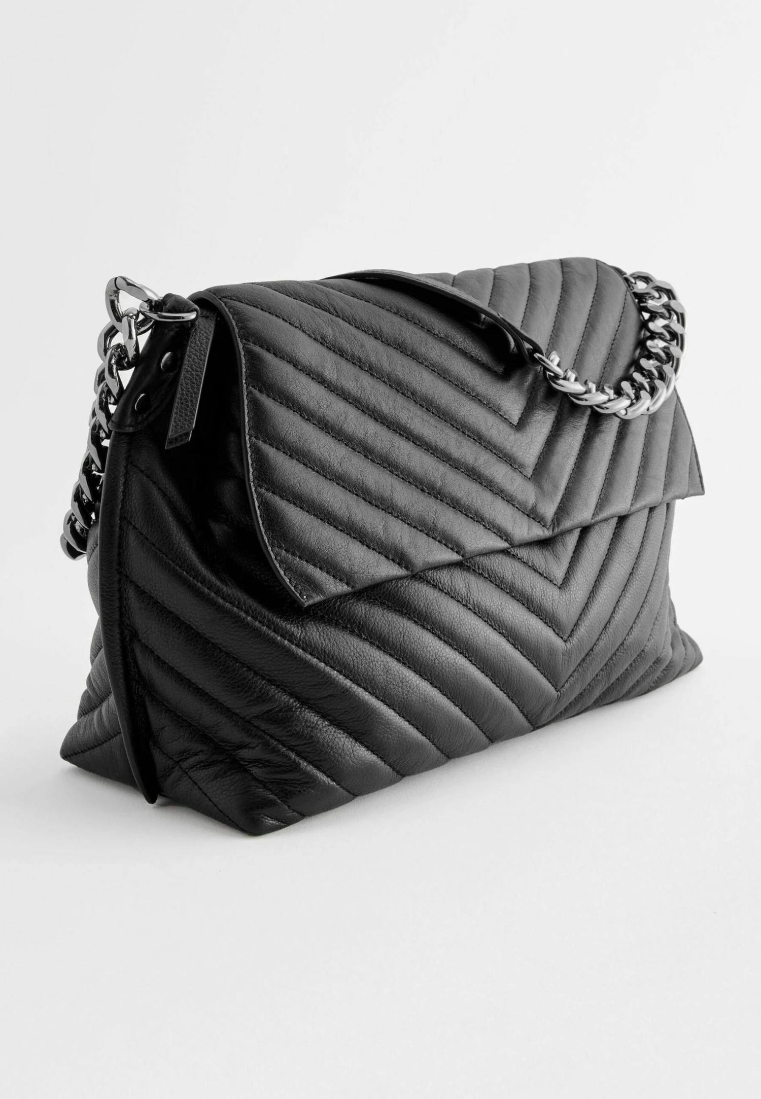 Next Quilted Chain Shoulder Standard - Handtas - Black 11 Next Quilted Chain Shoulder Standard - Handtas - Black - Afbeelding 9
