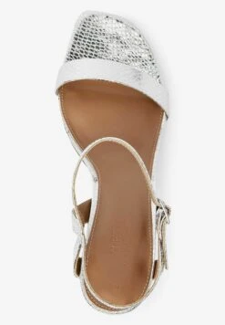 Next Forever Comfort Strappy Skinny- Sandalen Met Hoge Hak - Metallic -Next e0333b063e4c43d1978568af7174d81e