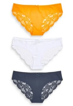 Next No Vpl Back Three Pack - Slip - Orange Navy Blue White -Next e107823fe77040d3a475be29348a1511