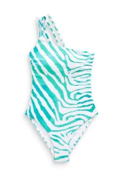 Next One Shoulder Tummy Control Standard - Badpak - White Blue -Next e17cda17a8f14fa68ddb05d73152c1ec