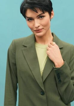 Next Tailored Single Breasted Standard - Halflange Jas - Khaki Green -Next e259767541c545e58ae3166df174d76f