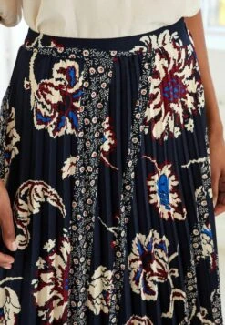Next Midi Standard - A-Lijn Rok - Navy Floral Print -Next e2e301c9789643ca9ebc40a10236998c