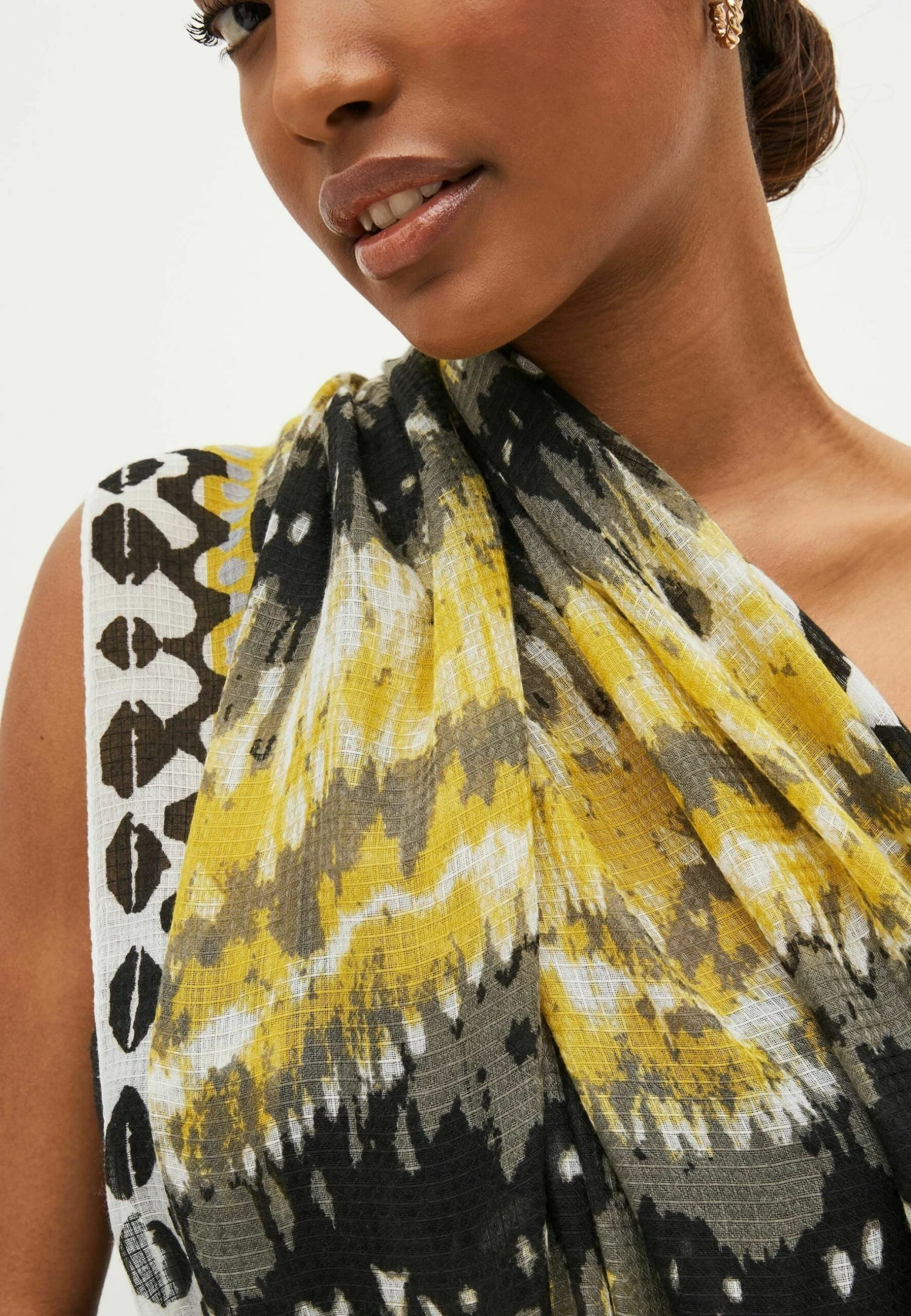 Next Tie Dye Lightweight Standard - Sjaal - Lime Green 4 Next Tie Dye Lightweight Standard - Sjaal - Lime Green - Afbeelding 2