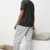 Next 2 Pack Set - Pyjama - Black White Check