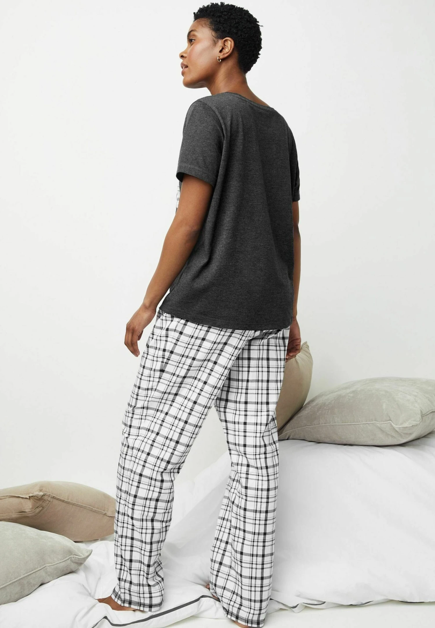 Next 2 Pack Set - Pyjama - Black White Check 3 Next 2 Pack Set - Pyjama - Black White Check