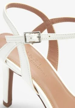 Next Strappy Simple - Sandalen Met Hoge Hak - White -Next e424d4a1003f42ee84ed02f7190de6c3
