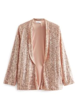 Next Sparkle Sequin - Halflange Jas - Gold -Next e6a4fe43b2d1438eb5a3e79048ea85e7