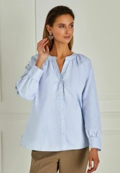 Next Chambray Standard - Blouse - Pale Blue
