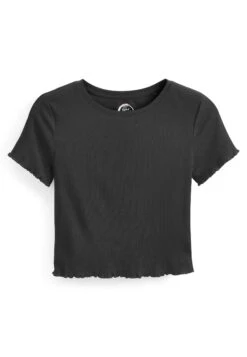 Next Short Sleeve Lettuce Edge Standard - T-Shirt Basic - Black -Next e8bf14b8c3a94b4c8cba09ac70bb5001