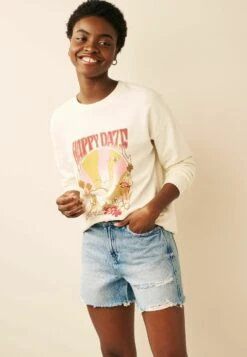 Next Happy Daze Snoopy Woodstock GraphicStandard - Sweater - Ecru White