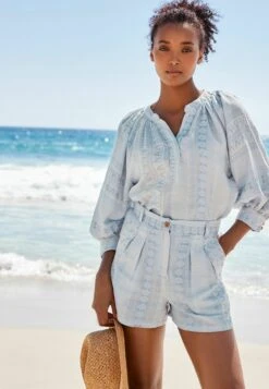 Next Jacquard Standard - Shorts - Blue