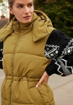 Next Adjustable Waisted Gilet Standard - Bodywarmer - Olive Green -Next ebc7ef8da4604a85b3750f3ab0ba7dbb