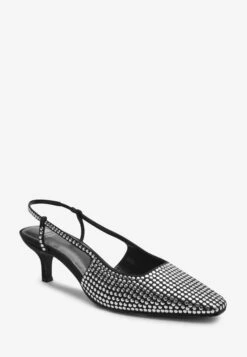 Next Forever Comfort® StuddedKitten Heels Standard - Slingback Ballerina´S - Black -Next ebd954c9817946849f7a1a650dd083af