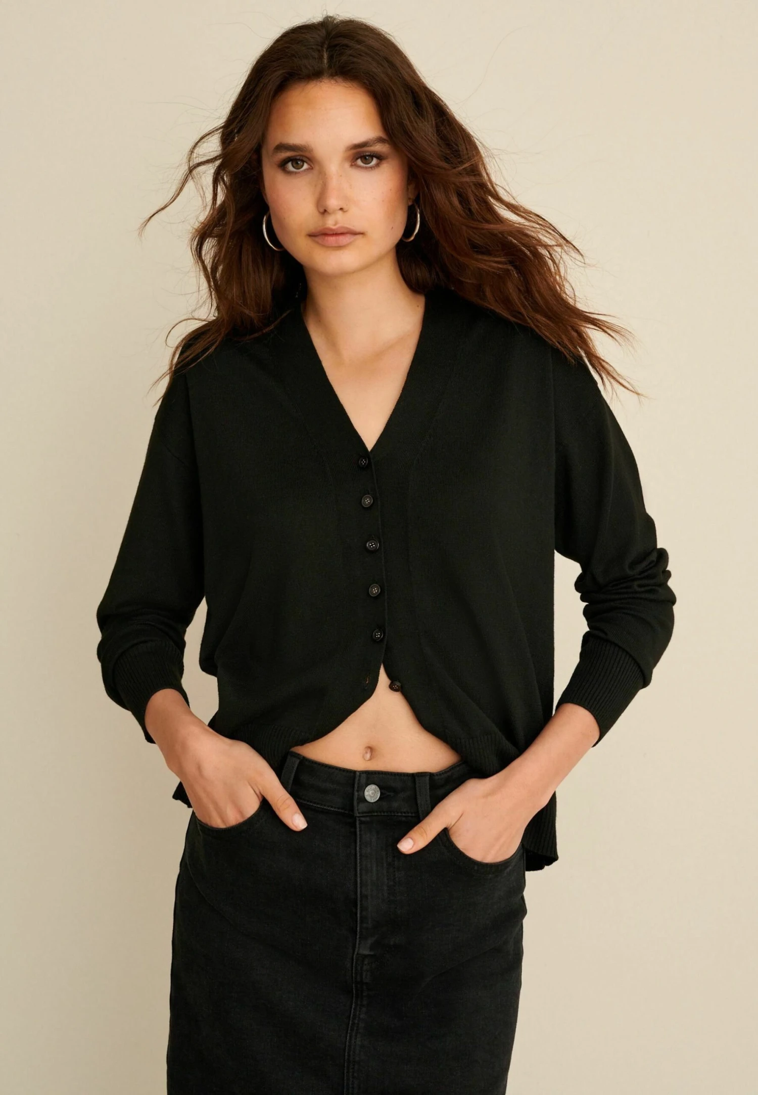 Next Button Up Standard Tall - Vest - Black 3 Next Button Up Standard Tall - Vest - Black