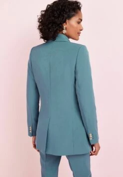 Next Tailored Longline - Halflange Jas - Blue