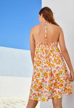 Next Halterneck Standard - Jurk - White Floral -Next efd9c12aadc84e678a421cfc0fda674f