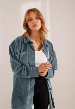 Next Lightweight Shacket Standard - Halflange Jas - Blue