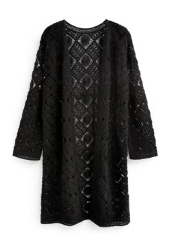 Next Crochet Longline Standard - Vest - Black -Next f1c71b77bd6743c2bdeedfe4a794e62d