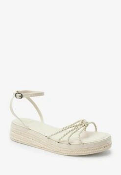 Next Forever Comfort Knot Detail Standard - Sandalen Met Sleehak - Bone -Next f2456dadf223442a891e94bea6e3df8b