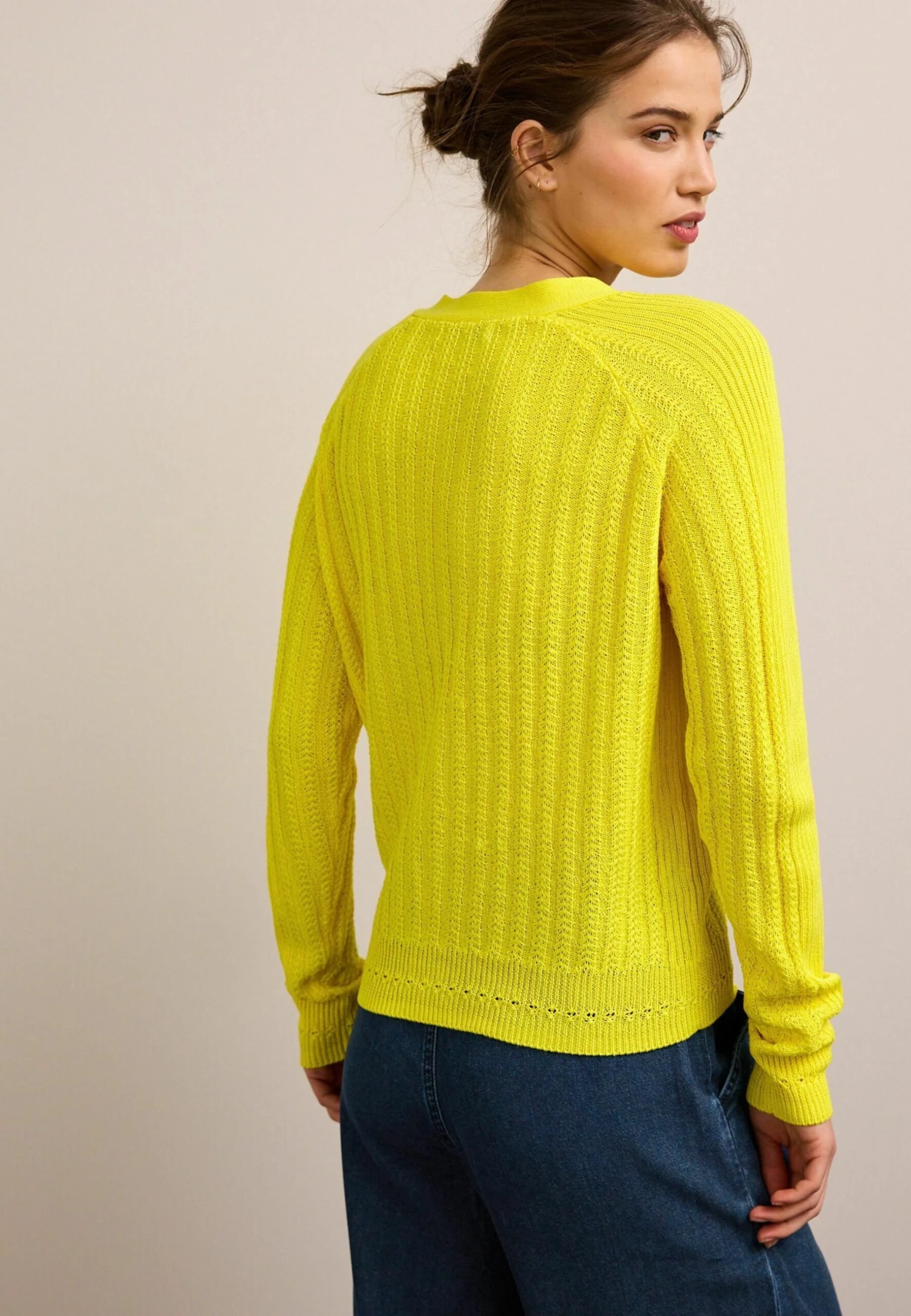 Next Gem Button Up With Standard - Vest - Bright Yellow 4 Next Gem Button Up With Standard - Vest - Bright Yellow - Afbeelding 2