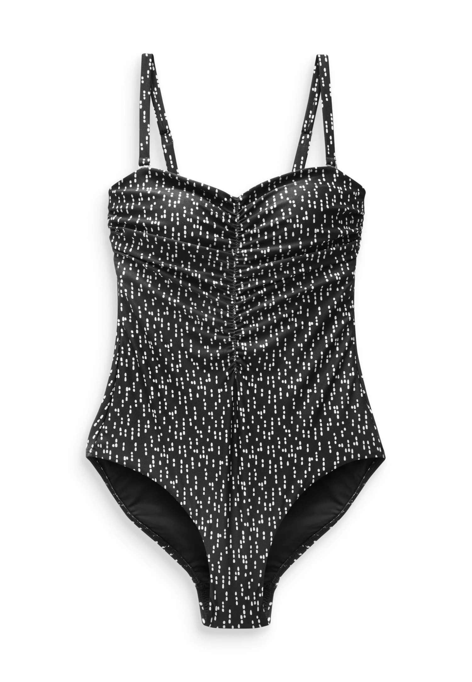 Next Tummy Control Ruched Standard - Badpak - Black White Spot 6 Next Tummy Control Ruched Standard - Badpak - Black White Spot - Afbeelding 4