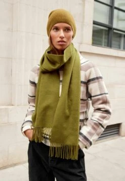 Next Cashmere Scarf - Sjaal - Olive Green