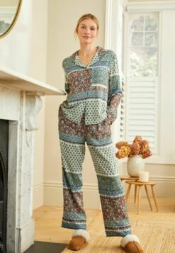 Next Set - Pyjama - Blue Woodblock