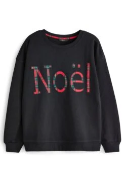 Next Christmas Graphic - Sweater - Black -Next f64a66ac81ef48f2a88ab68e88f0d7c0