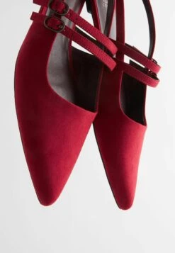 Next Forever Comfort Double Buckle Standard - Slingback Ballerina´S - Red -Next f724de1141c644e6a528ae8ff63f2c67