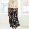 Next Midi Standard - A-Lijn Rok - Navy Floral Print 1 Next Midi Standard - A-Lijn Rok - Navy Floral Print -Next f72ce48c13504f35a15498a8d342f147