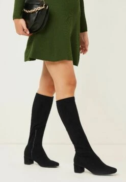 Next Forever Comfort Block Heel Regular Wide Fit - Laarzen - Black