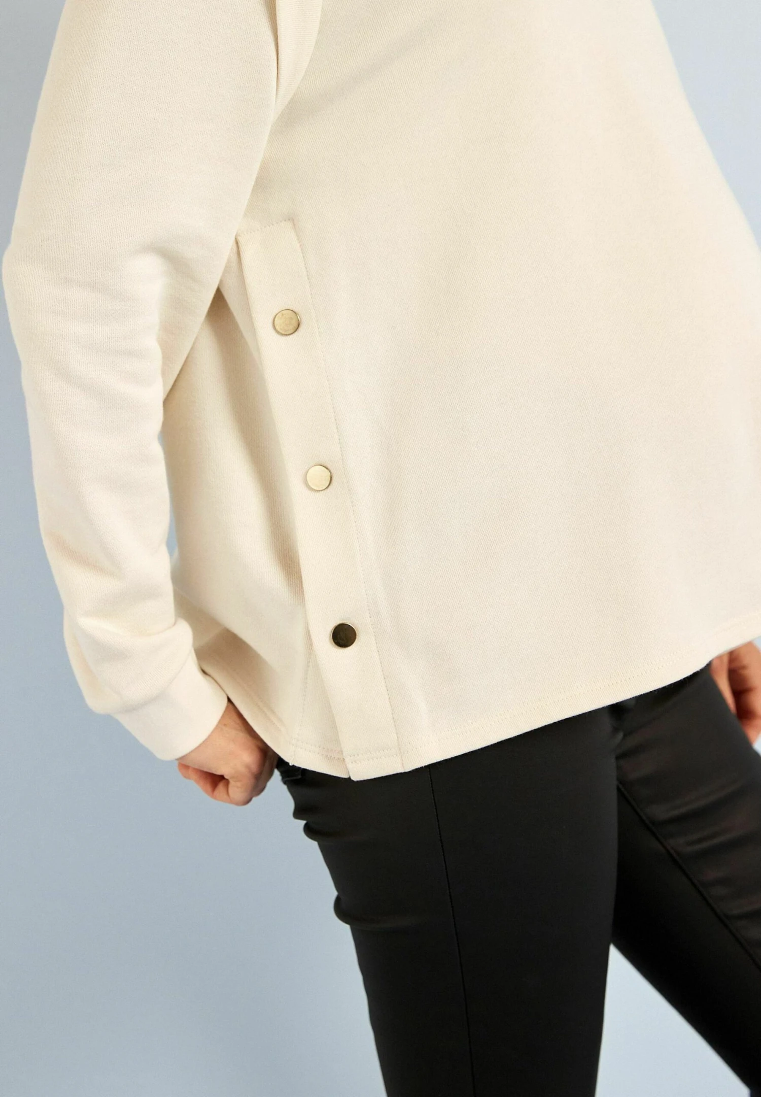 Next Maternity Popper Side Standard - Sweater - Cream 4 Next Maternity Popper Side Standard - Sweater - Cream - Afbeelding 2