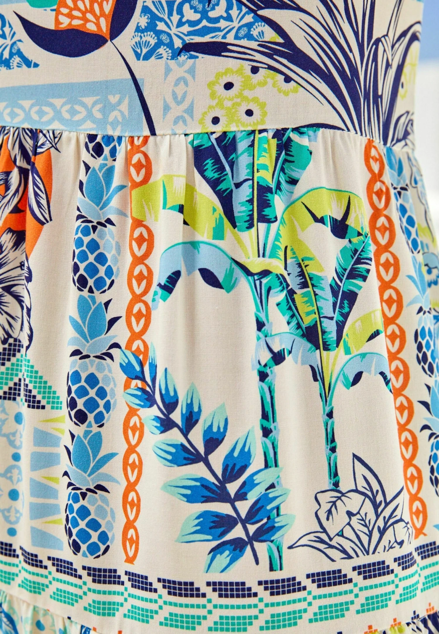 Next Short Tiered Standard - Jurk - Blue Print 7 Next Short Tiered Standard - Jurk - Blue Print - Afbeelding 5