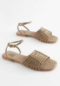 Next Forever Comfort Plait Standard - Sandalen - Taupe/Brown -Next fa6cbfcbdcff4e55bff3fae402b4950b