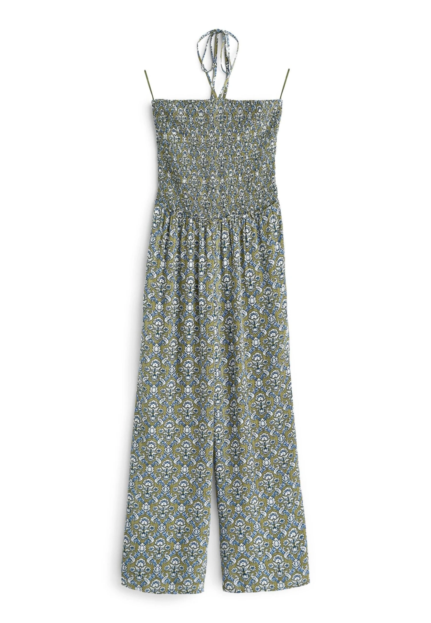 Next Shirred Bandeau - Jumpsuit - Khaki Woodblock 8 Next Shirred Bandeau - Jumpsuit - Khaki Woodblock - Afbeelding 6