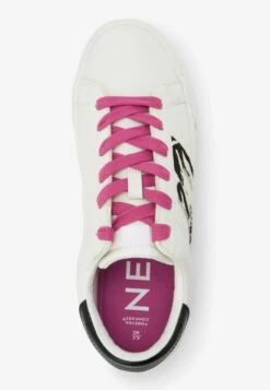 Next Forever Comfort Logo Slim Standard - Sneakers Laag - White Pink -Next fe1bfdb9e50e4df8b0a6b3fe8c42b5c4