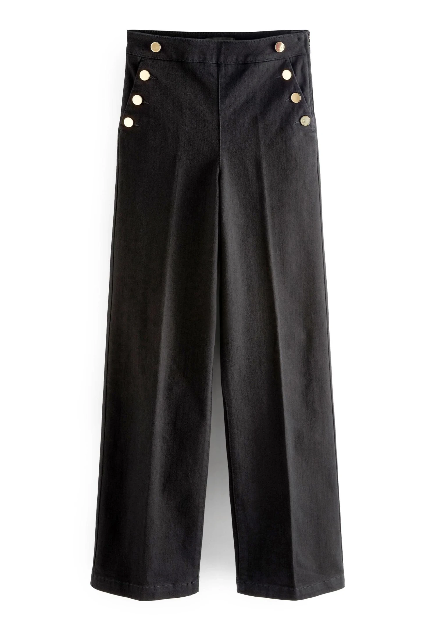 Next Gold Button - Straight Leg Jeans - Black 6 Next Gold Button - Straight Leg Jeans - Black - Afbeelding 4